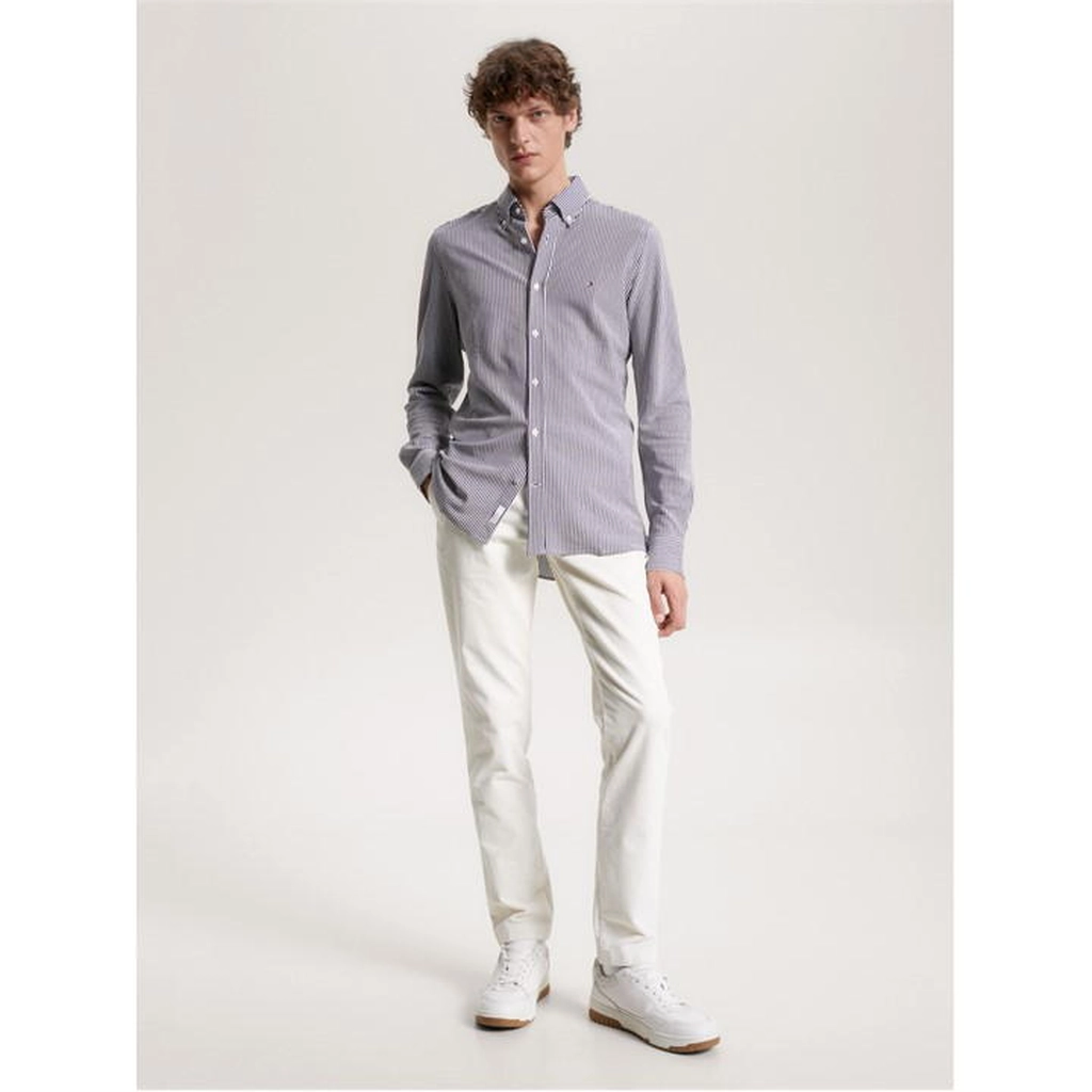 Tommy Hilfiger 1985 Knit Stripe Sf Shirt - Blue